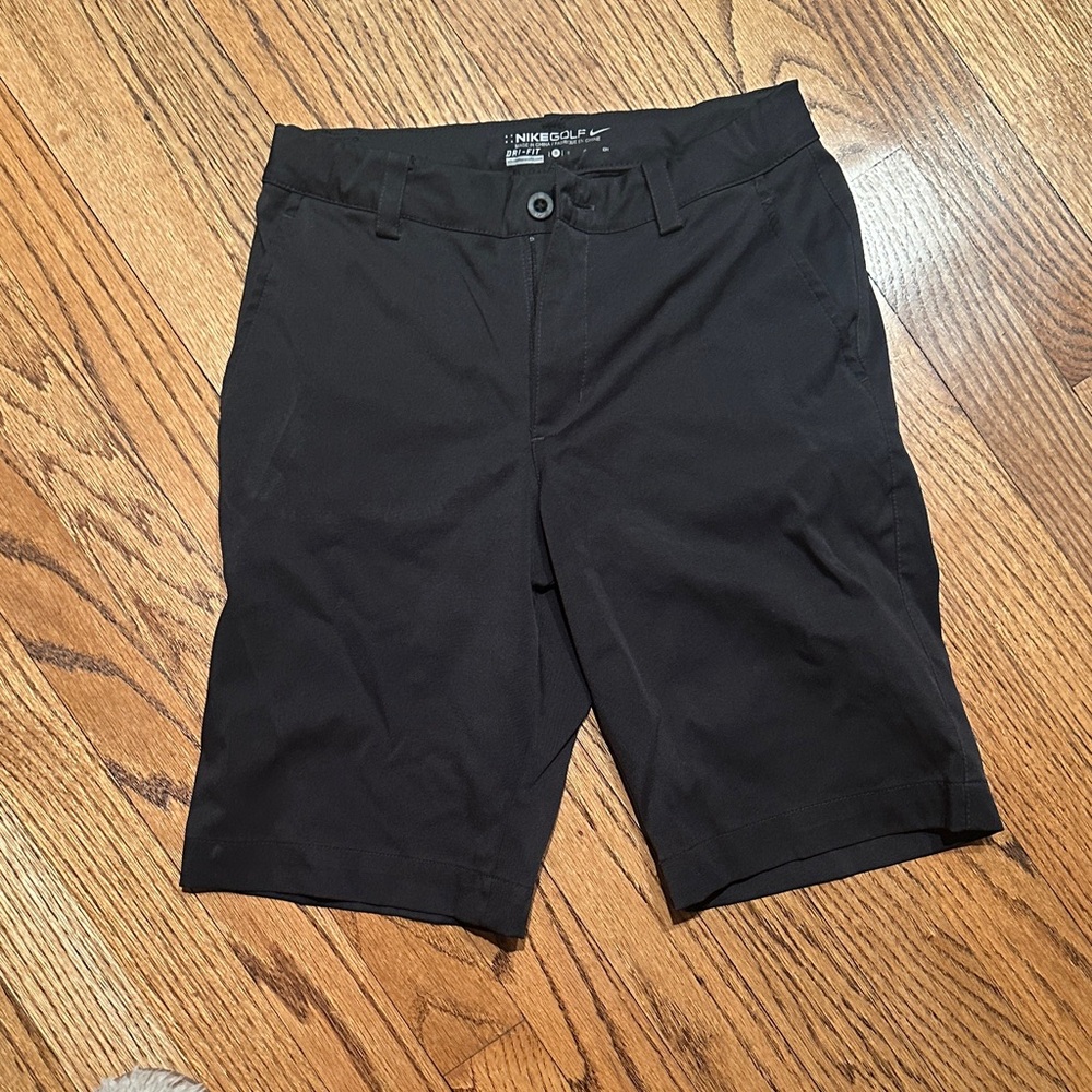 Nike Men's Dark Gray Flat Front Shorts